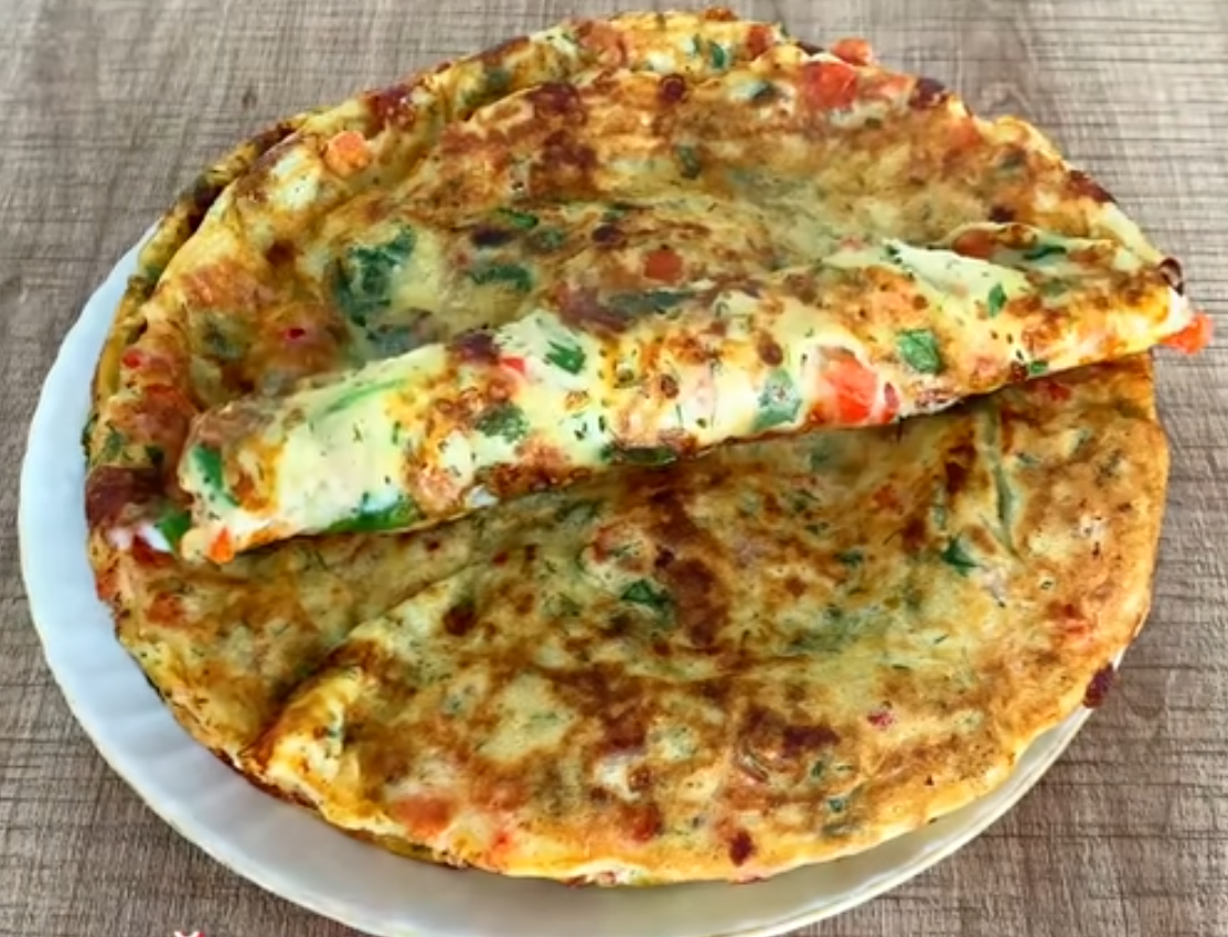 ბოსტნეულის ბლინი ჰაეროვან საფუვრიან ცომზე (დახურული ან ღია)