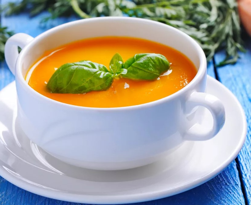 სტაფილოს სუპი ბრინჯით