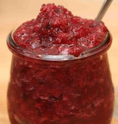 კოწახურის  სოუსი მწვანილით ზამთრისთვის